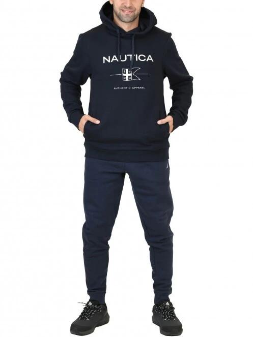 Nautica Nate OH Hoody férfi kapucnis pulóver sötétkék színben 5