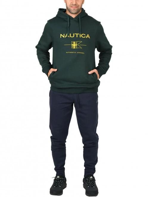 Nautica Nate OH Hoody férfi kapucnis pulóver zöld színben 5