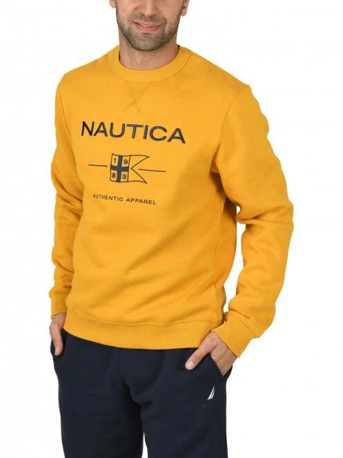 Nautica Tucker Sweatshirt férfi pulóver sárga színben 2