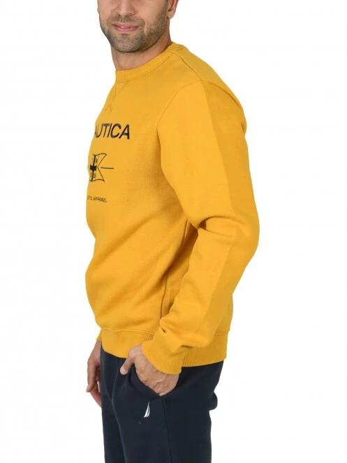 Nautica Tucker Sweatshirt férfi pulóver sárga színben 3