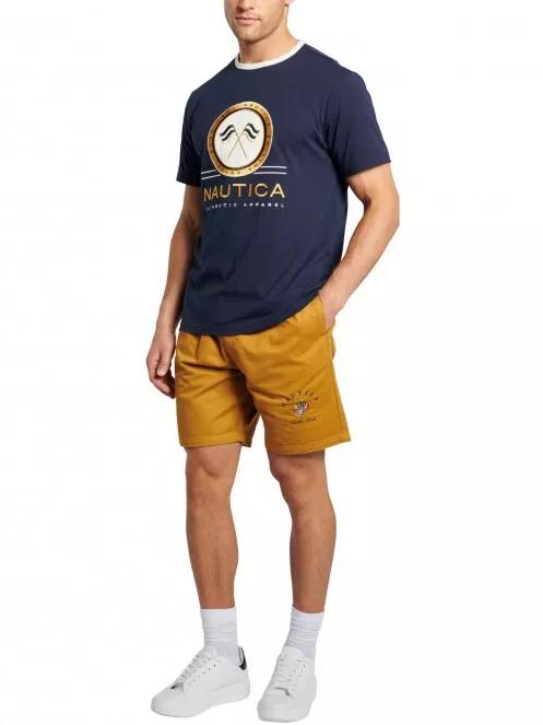 Nautica Navi T-Shirt férfi rövid ujjú póló sötétkék színben 4
