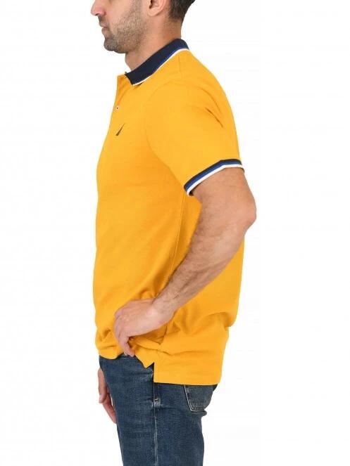 Nautica Fenix Polo Shirt férfi galléros póló sárga színben 3