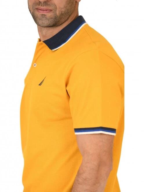 Nautica Fenix Polo Shirt férfi galléros póló sárga színben 6