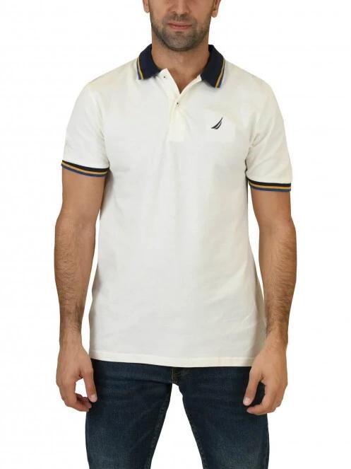 Nautica Fenix Polo Shirt férfi galléros póló homok színben 2