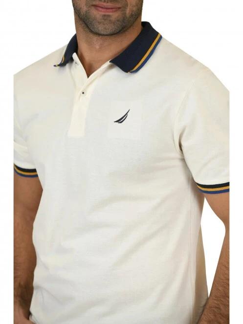 Nautica Fenix Polo Shirt férfi galléros póló homok színben 6