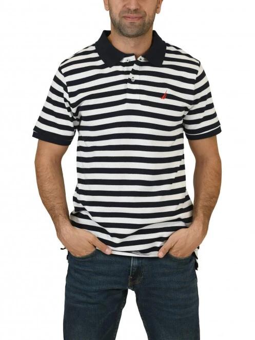 Nautica Abe Polo Shirt férfi galléros póló sötétkék színben 2