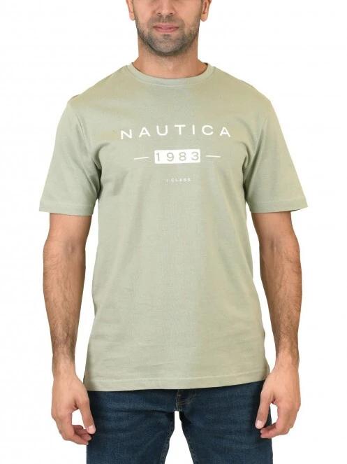 Nautica Clarke T-Shirt férfi rövid ujjú póló zöld színben 2