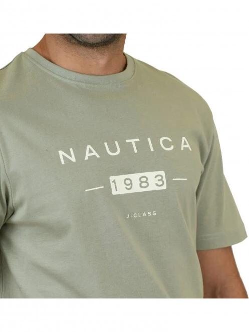 Nautica Clarke T-Shirt férfi rövid ujjú póló zöld színben 6