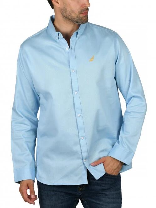 Nautica Tidwell LS Shirt férfi hosszú ujjú ing világoskék színben 2
