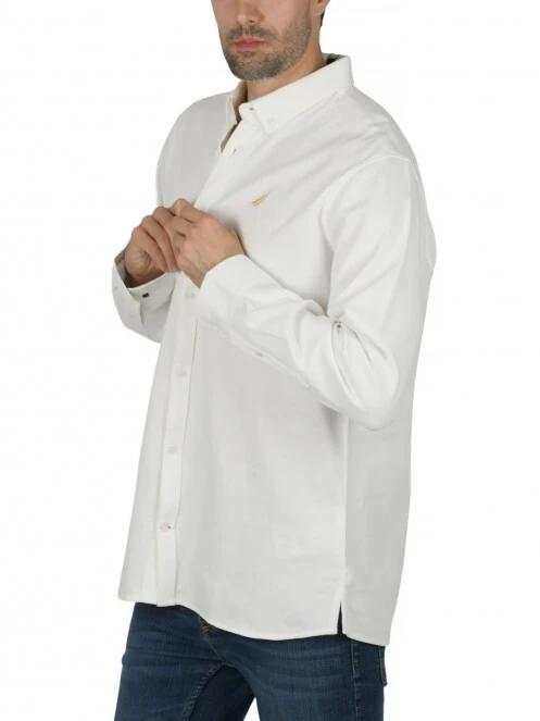 Nautica Tidwell LS Shirt férfi hosszú ujjú ing fehér színben 3