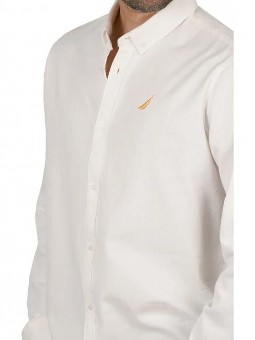 Nautica Tidwell LS Shirt férfi hosszú ujjú ing fehér színben 5