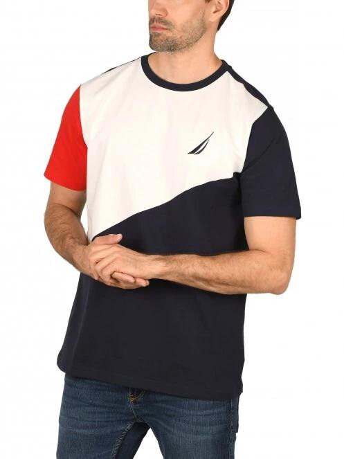 Nautica Falk T-Shirt férfi rövid ujjú póló sötétkék színben 2