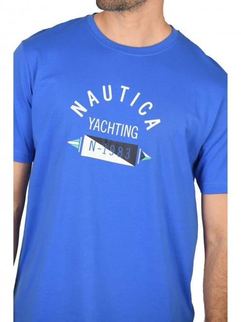 Nautica Levi T-Shirt férfi rövid ujjú póló kék színben 5