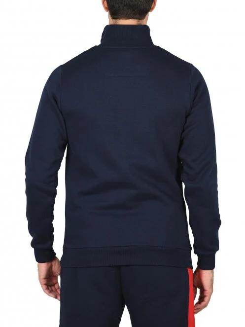 Nautica Colton 1/4 Zip Top férfi pulóver sötétkék színben 4