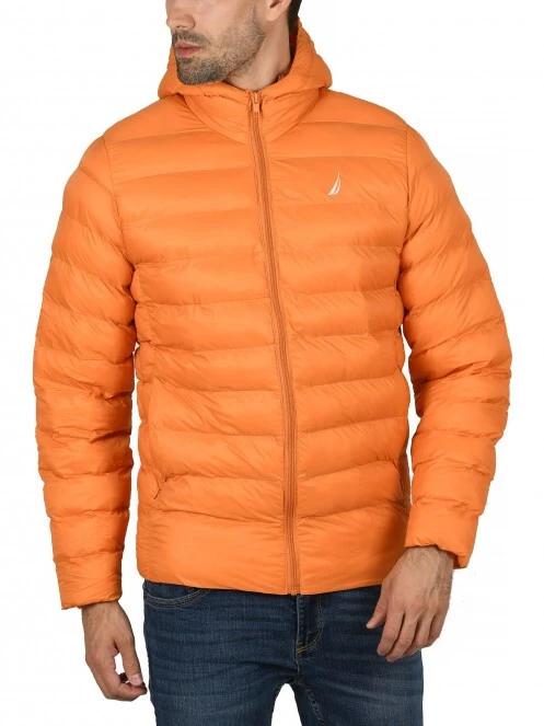 Nautica Zion Padded Jacket férfi utcai kabát narancssárga színben 2