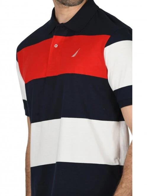 Nautica Dash Polo Shirt férfi galléros póló sötétkék színben 5