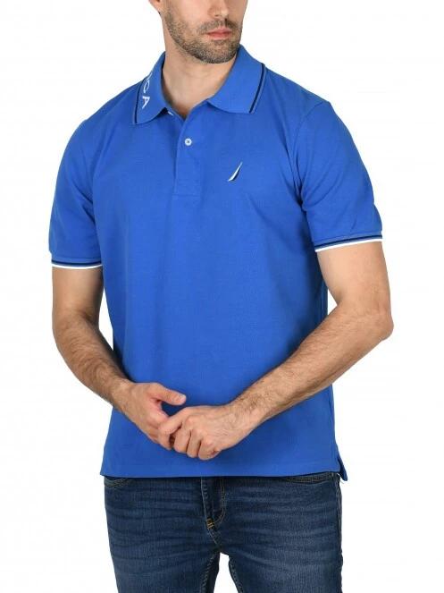 Nautica Bromley Polo Shirt férfi galléros póló kék színben 2
