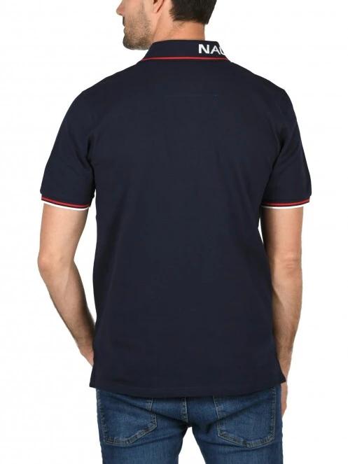 Nautica Bromley Polo Shirt férfi galléros póló sötétkék színben 4