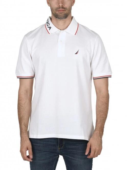 Nautica Bromley Polo Shirt férfi galléros póló fehér színben 2