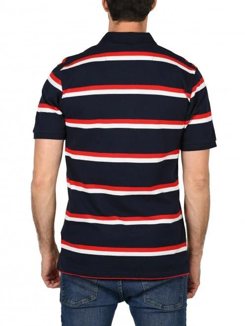 Nautica Brennan Polo Shirt férfi galléros póló sötétkék színben 4
