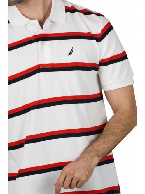 Nautica Brennan Polo Shirt férfi galléros póló fehér színben 5