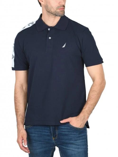 Nautica Dawson Polo Shirt férfi galléros póló sötétkék színben 2