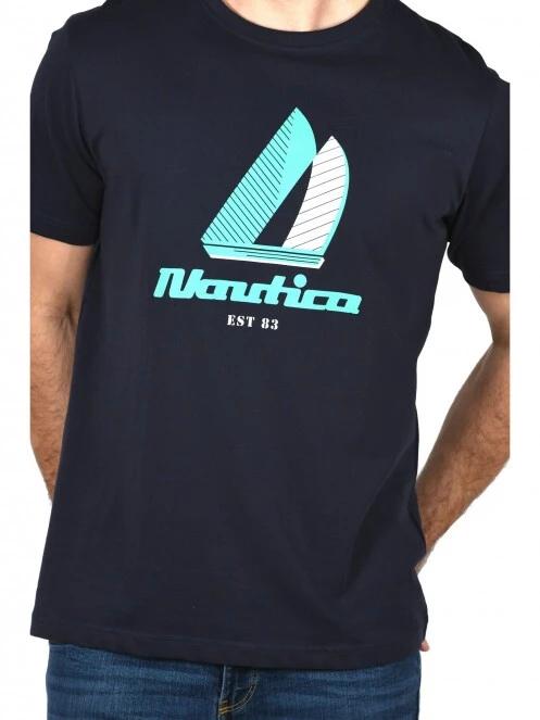 Nautica Crofton T-Shirt férfi rövid ujjú póló sötétkék színben 5