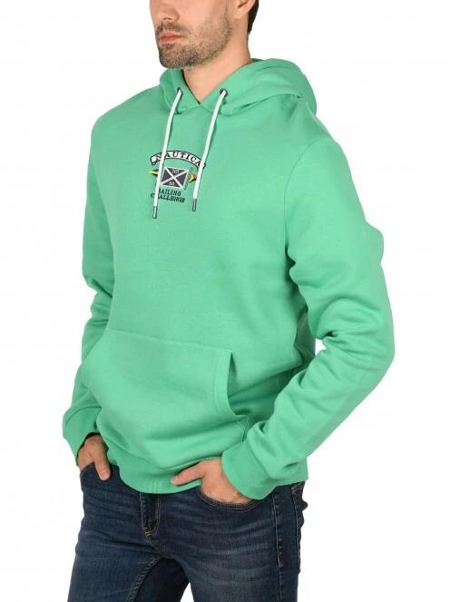 Nautica Vancouver OH Hoody férfi kapucnis pulóver zöld színben 2