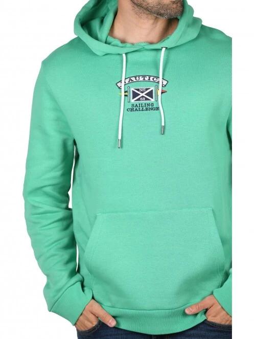 Nautica Vancouver OH Hoody férfi kapucnis pulóver zöld színben 5