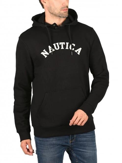 Nautica Ellis OH Hoody férfi kapucnis pulóver fekete színben 2