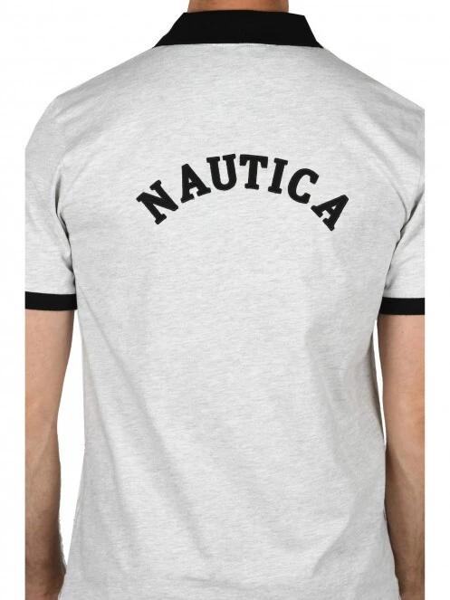 Nautica Elgar Polo Shirt férfi galléros póló szürke színben 5