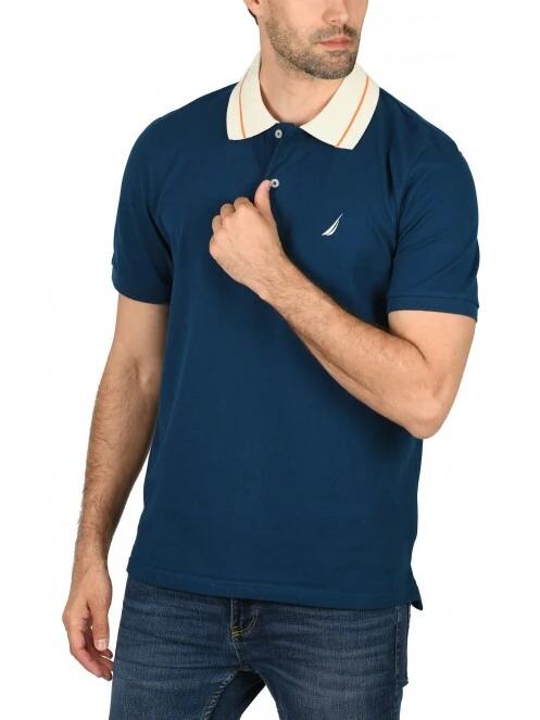 Nautica Rogan Polo Shirt férfi galléros póló kék színben 2