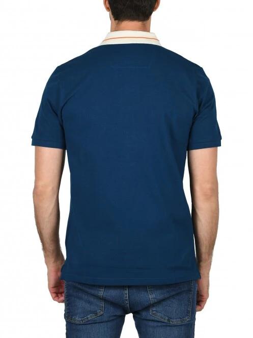 Nautica Rogan Polo Shirt férfi galléros póló kék színben 4