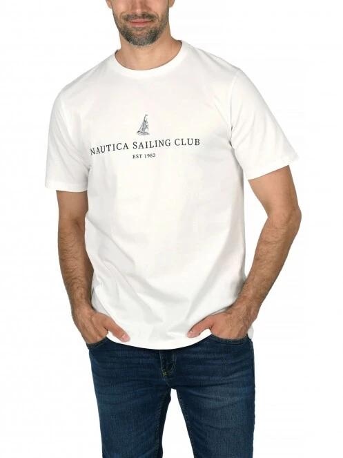 Nautica Stepney T-Shirt férfi rövid ujjú póló fehér színben 2
