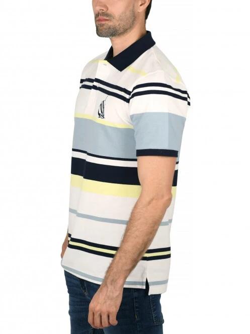 Nautica Merlot Polo Shirt férfi galléros póló fehér színben 3