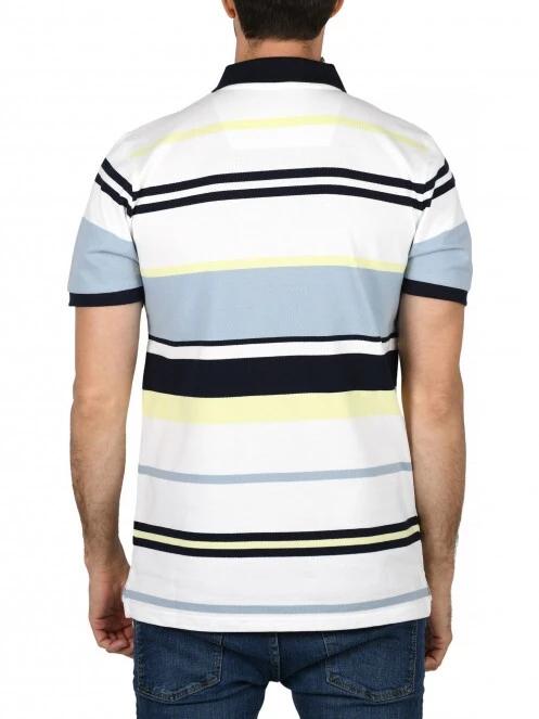 Nautica Merlot Polo Shirt férfi galléros póló fehér színben 4