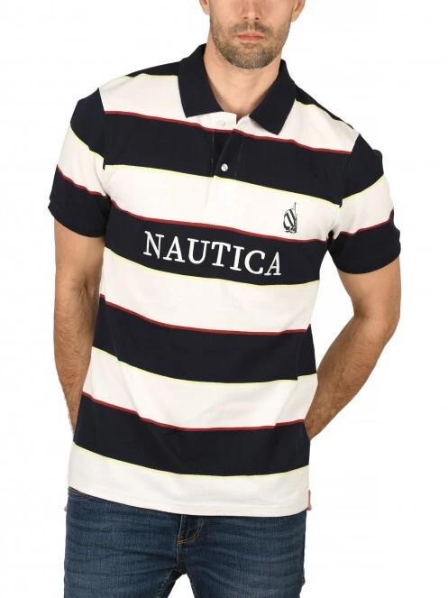 Nautica Murdock Polo Shirt férfi galléros póló sötétkék színben 2