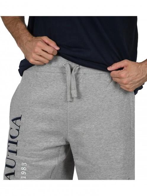 Nautica Locust Fleece Short férfi rövidnadrág szürke színben 7