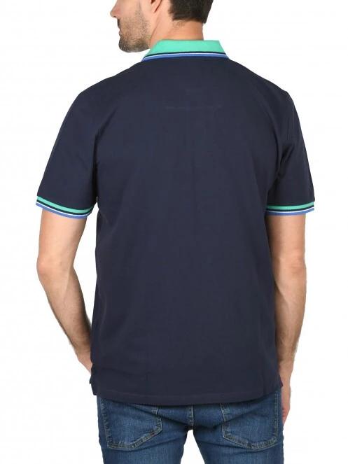 Nautica Odell Polo Shirt férfi galléros póló sötétkék színben 4