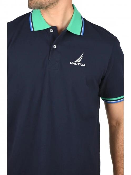 Nautica Odell Polo Shirt férfi galléros póló sötétkék színben 5