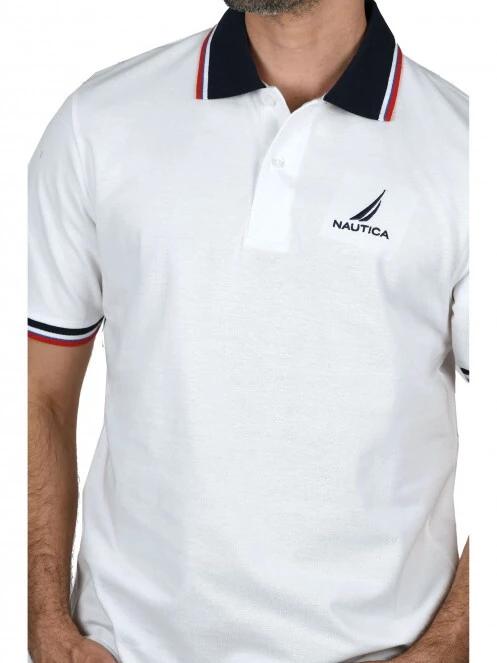 Nautica Odell Polo Shirt férfi galléros póló fehér színben 5