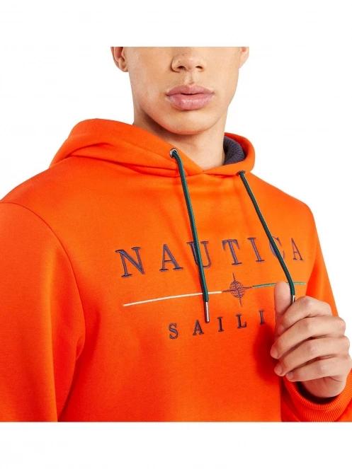 Nautica Malbo OH Hoody férfi kapucnis pulóver narancssárga színben 5