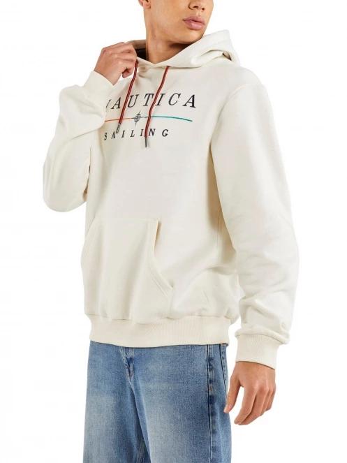 Nautica Malbo OH Hoody férfi kapucnis pulóver fehér színben 2