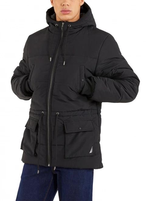 Nautica Colne Padded Jacket férfi utcai kabát fekete színben 2