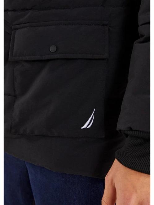 Nautica Colne Padded Jacket férfi utcai kabát fekete színben 6