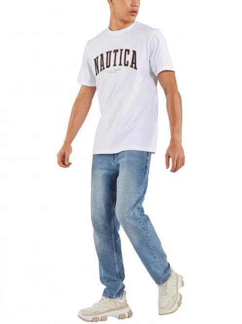 Nautica Gable T-Shirt férfi rövid ujjú póló fehér színben 4