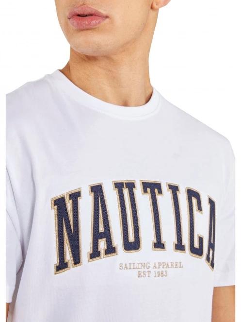 Nautica Gable T-Shirt férfi rövid ujjú póló fehér színben 5