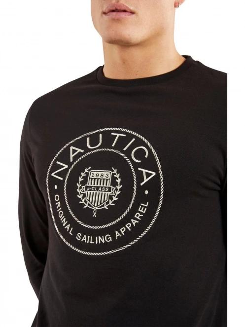 Nautica Jemeson LS T-Shirt férfi hosszú ujjú póló fekete színben 5