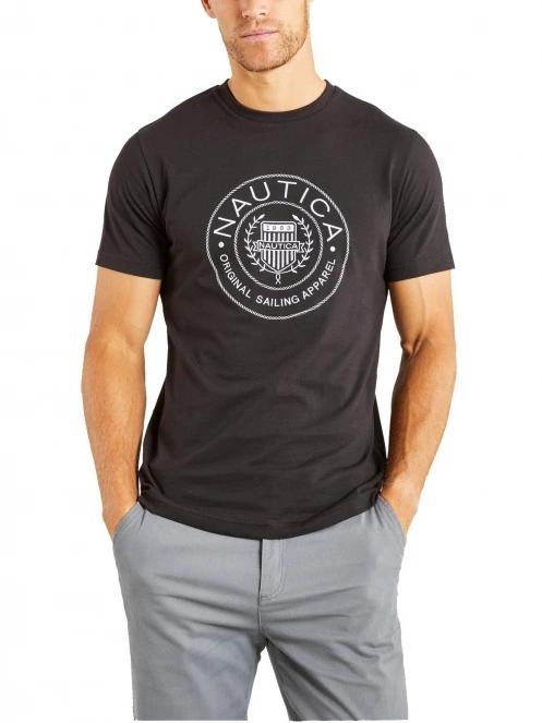 Nautica Pendle T-Shirt férfi rövid ujjú póló fekete színben 2
