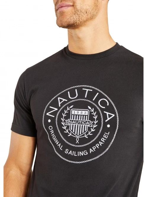 Nautica Pendle T-Shirt férfi rövid ujjú póló fekete színben 5